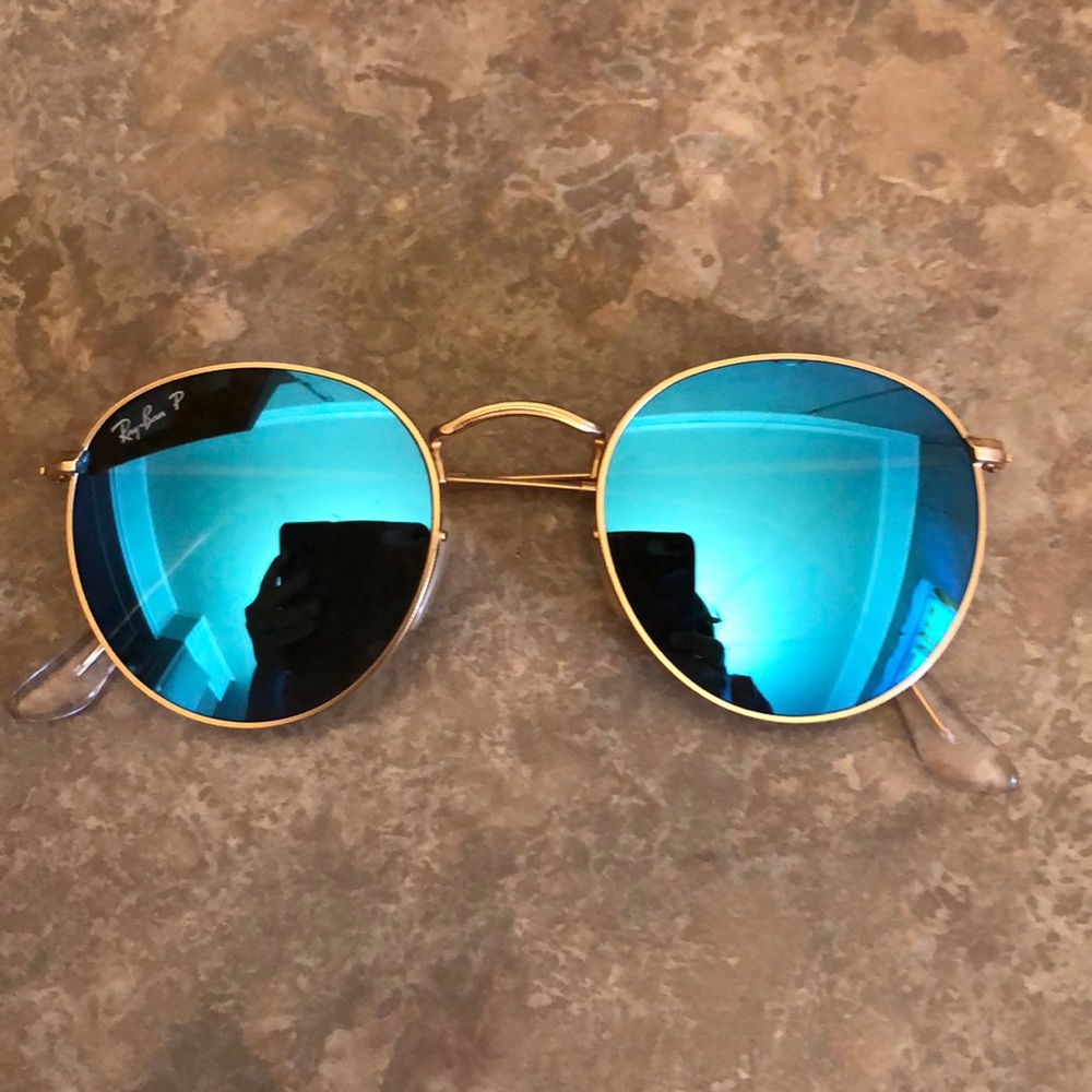 Ray-Ban sunglasses rb3447 round metal polarized,